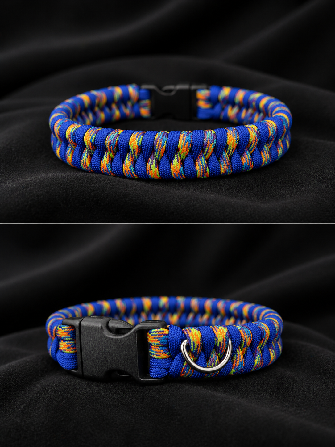 9" Blue Handmade Paracord Dog Collar for your Favorite Furbaby