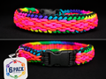19" Bright Neon Handmade Paracord Dog Collar