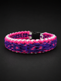 17"  Purple/Pink Handmade Paracord Dog Collar