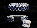 15"  Blue/Gray Handmade Paracord Dog Collar