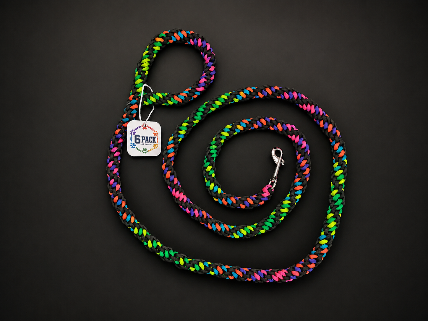 Handmade Bright Neon Paracord Dog Leash
