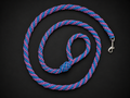 Handmade Pink/Caribbean Blue Dog Leash