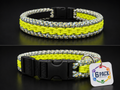 Handmade Adjustable Neon Yellow Dog Collar