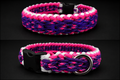 17"  Purple/Pink Handmade Paracord Dog Collar