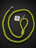 Handmade Neon Yellow Sunburst Paracord Dog Leash